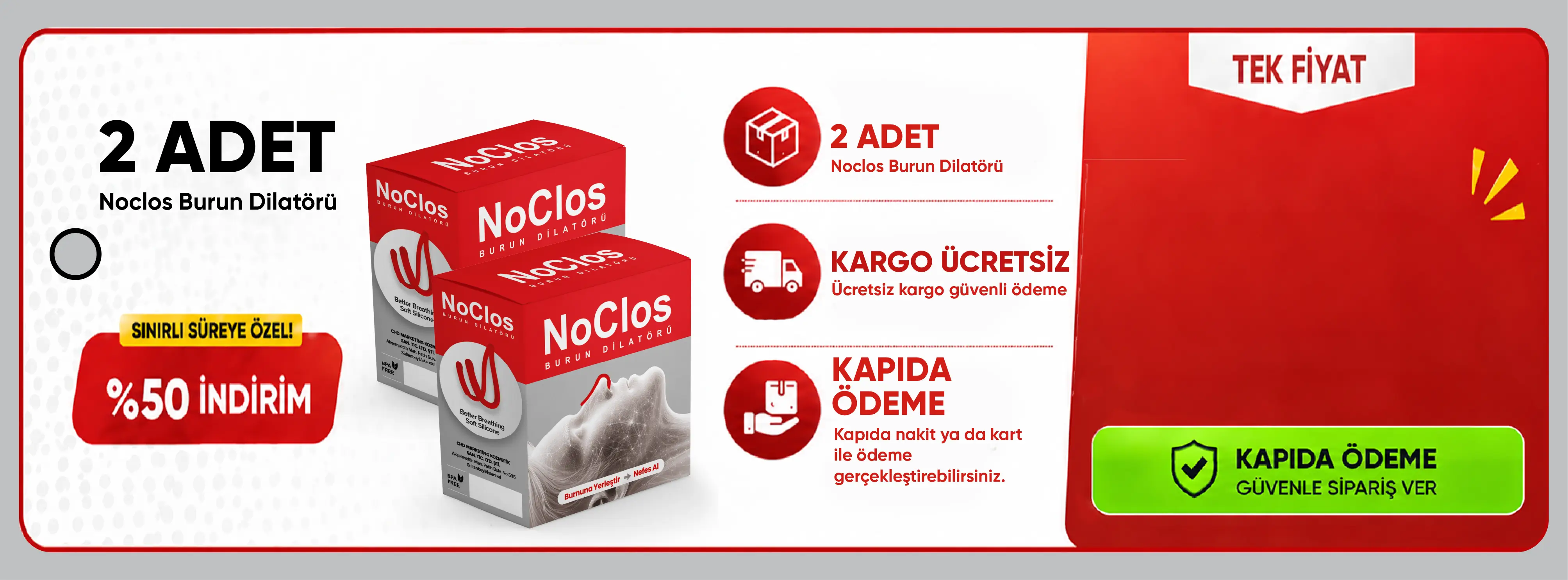 noClos - Resmi Satış Sitesi 5'li Paket