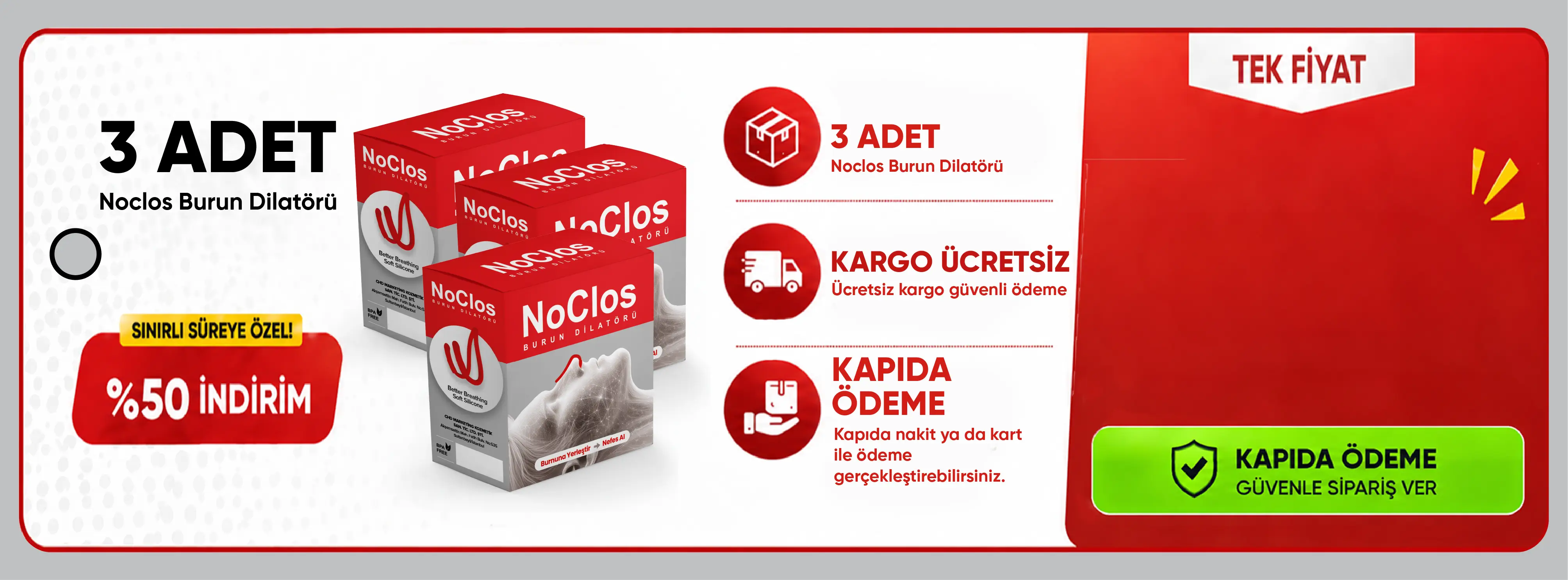 noClos - Resmi Satış Sitesi 6'li Paket